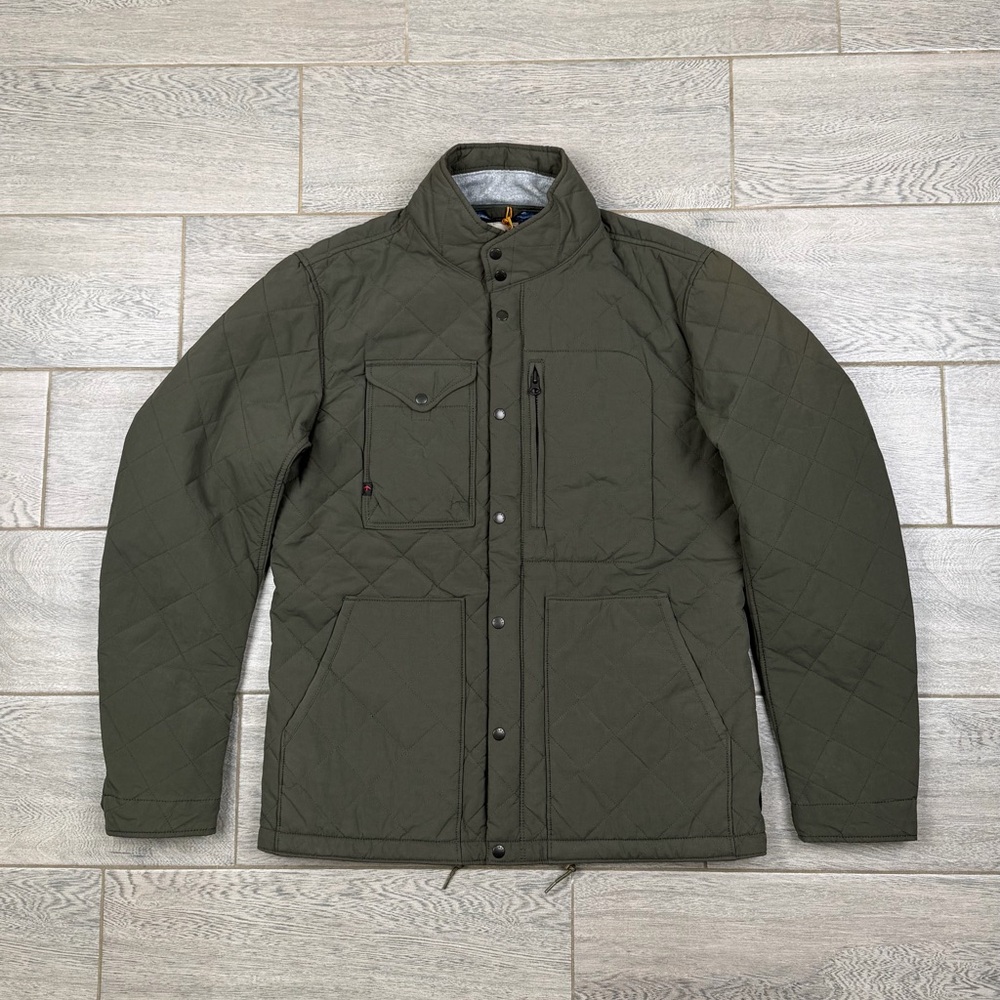 Relwen Men’s Quilted Jacket, Olive Green, Size M, New w/ Display Fading